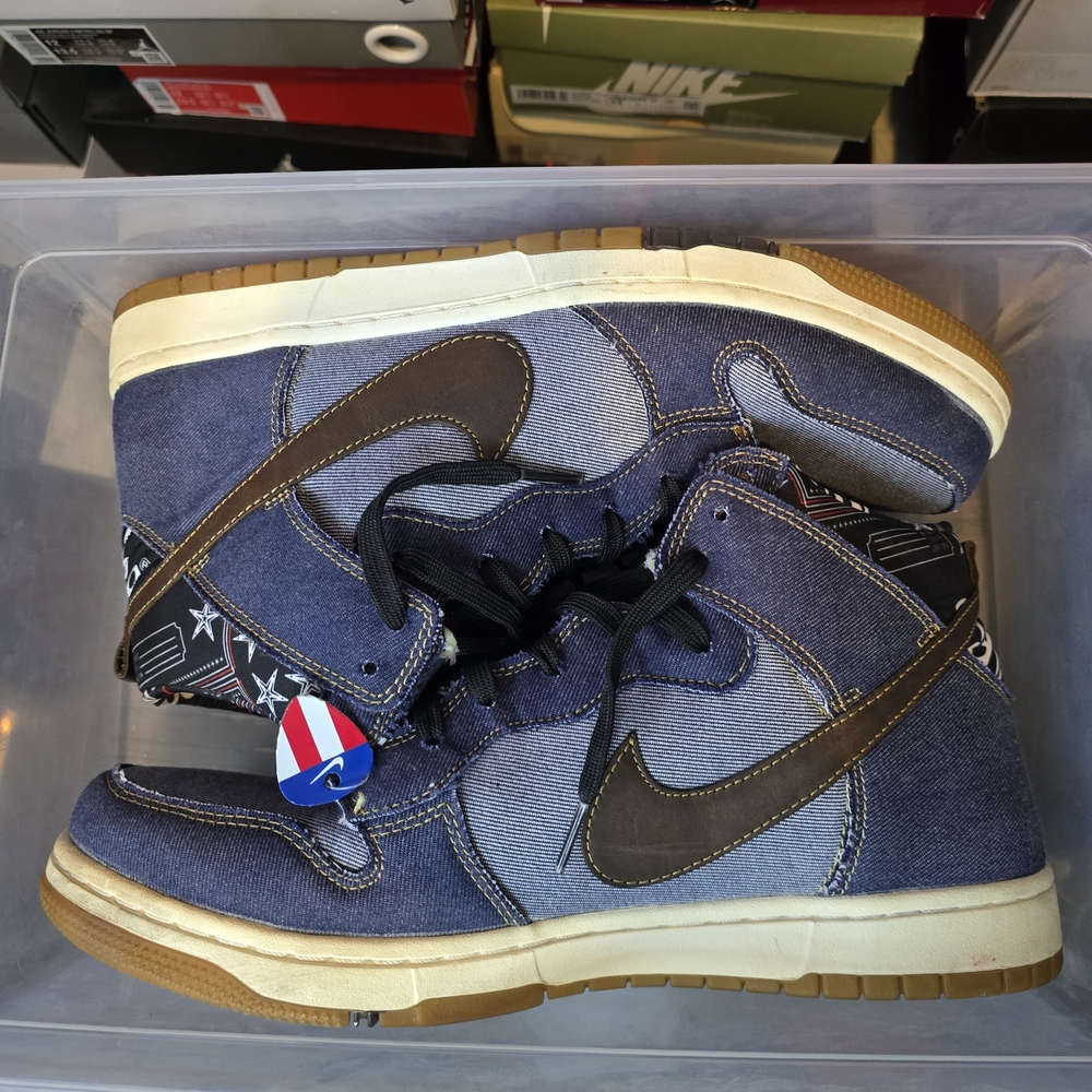 Nike Dunk Cmft Denim - 705434-401 Sneakers High Sz 12 Pre-owned